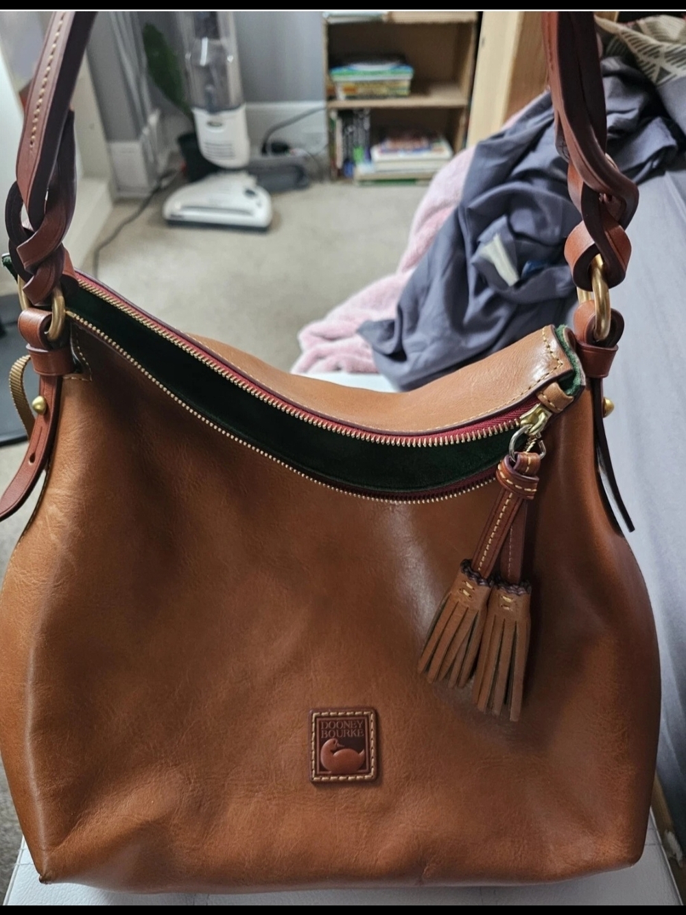 Dooney & Bourke Twist Strap Hobo Natural